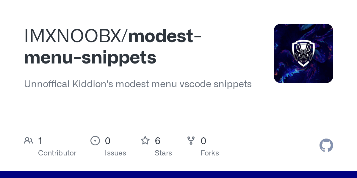 modest-menu-snippets